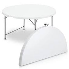 Load image into Gallery viewer, 5Ft Round Fold Up Table