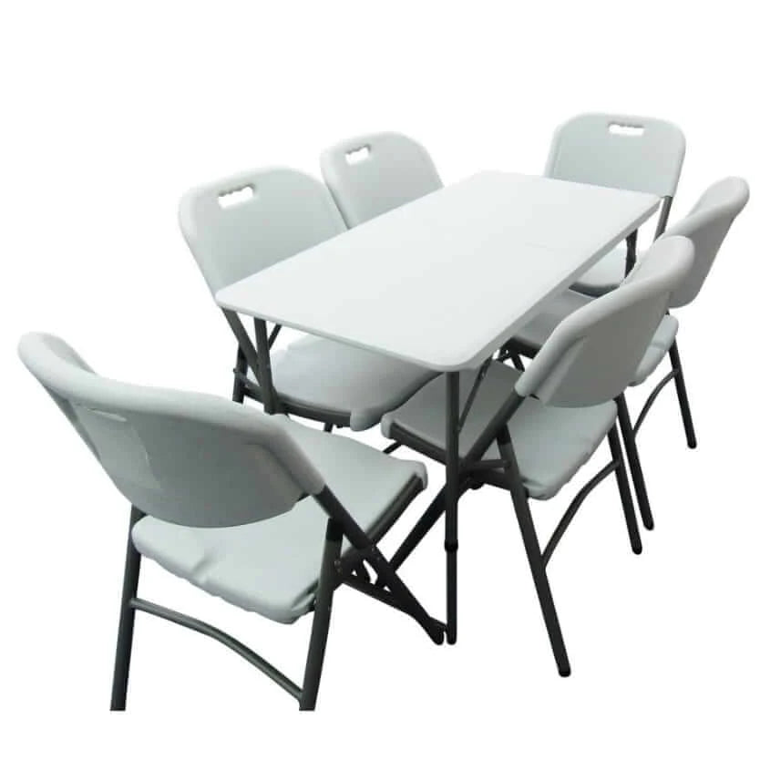 6ft Fold Up Table & Chairs Set Hire