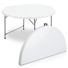 Load image into Gallery viewer, 5Ft Round Fold Up Table
