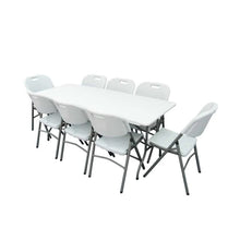 Load image into Gallery viewer, 8ft Fold Up Tables &amp; Chairs Set Hire
